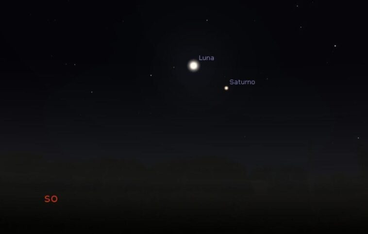 Dimanche 14 janvier 2024, Saturne embrasse le croissant de Lune : à quelle heure observer la rencontre dans le ciel 1 Domenica 14 gennaio 2024 Saturno bacia la falce di Luna: a che ora vedere l’incontro nel cielo