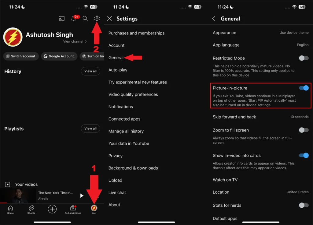 Comment utiliser le PiP de YouTube sur l'iPhone