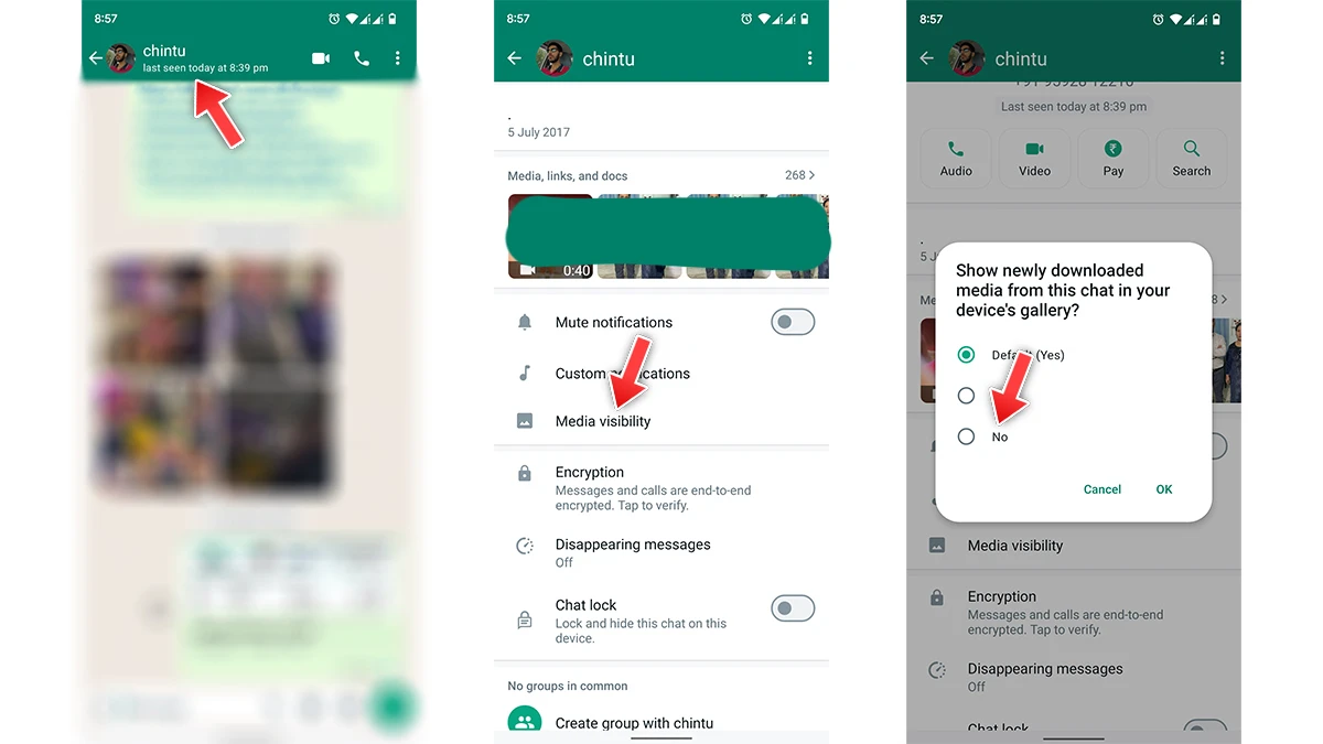 Comment empêcher WhatsApp de sauvegarder les photos 6 Comment empêcher WhatsApp d'enregistrer les photos