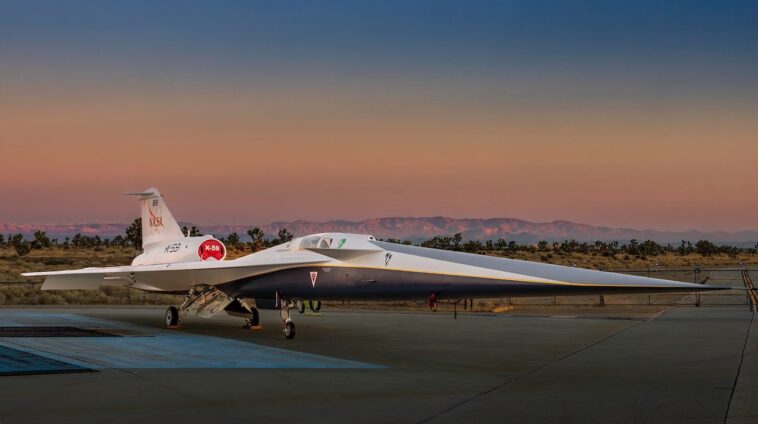 La Nasa a dévoilé X-59, un avion capable de franchir le mur du son sans faire de bruit 1 La Nasa ha svelato X-59, un aereo in grado di superare la barriera del suono senza fare rumore