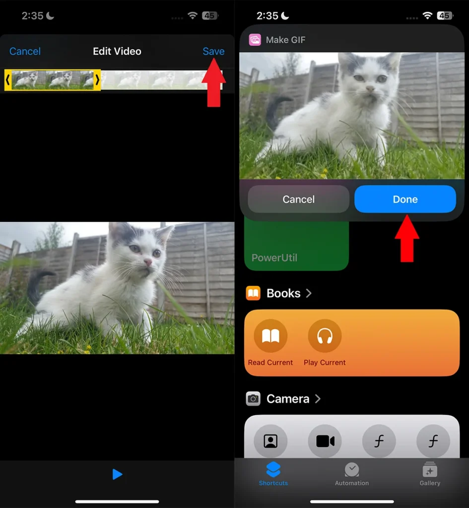 Comment transformer une vidéo en GIF sur iPhone 4 Comment convertir une vidéo en GIF sur iPhone