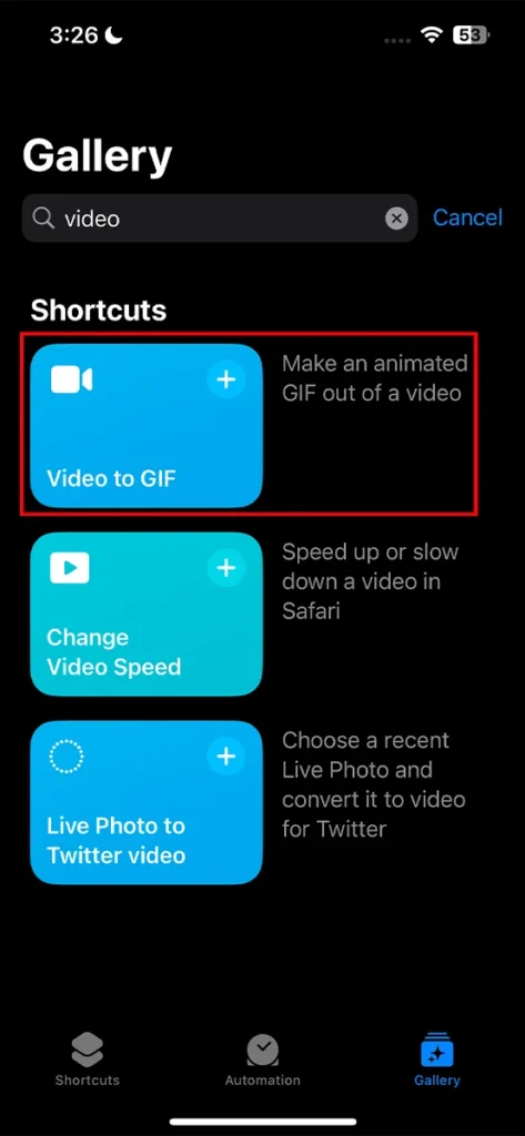 Comment transformer une vidéo en GIF sur iPhone 5 Comment convertir une vidéo en GIF sur iPhone