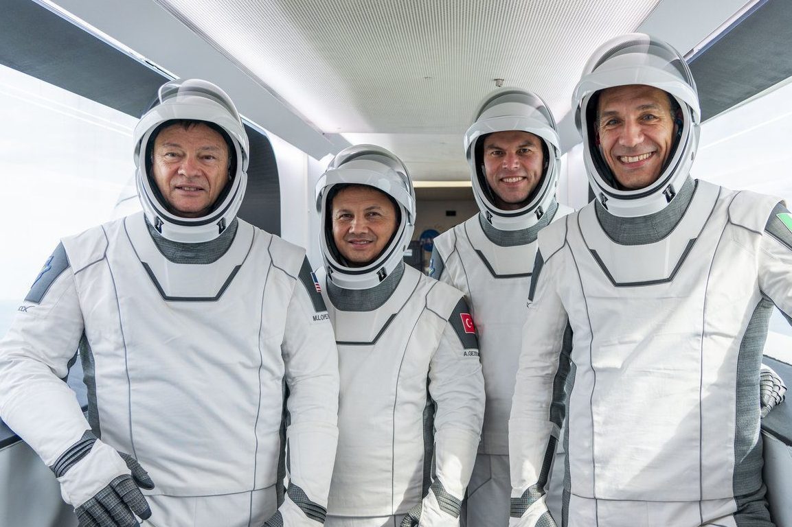 L'equipaggio della missione Axiom-3 