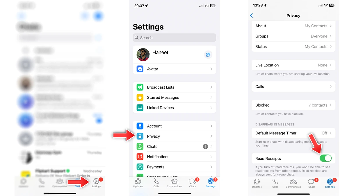 Comment réparer l'absence de fonctionnement des reçus de lecture sur WhatsApp 3 Comment résoudre les problèmes d'accusés de réception de WhatsApp
