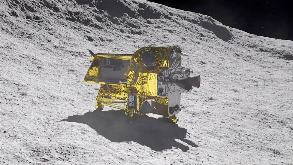 La première photo du lander japonais SLIM sur la Lune montre ce qui a mal tourné 3 Illustration de la position où le module SLIM aurait dû atterrir / JAXA