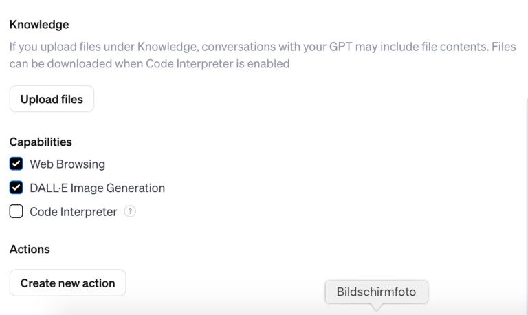 ChatGPT : Créer sa propre application – voici comment c'est facile 6 Capacités de CustomGPT