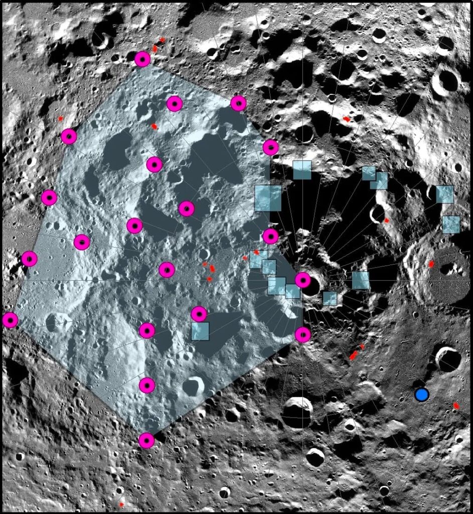 La Lune se rétrécit, provoquant des tremblements de terre près des sites d'atterrissage d'Artémis 3 Image des zones sismiques sur la Lune
