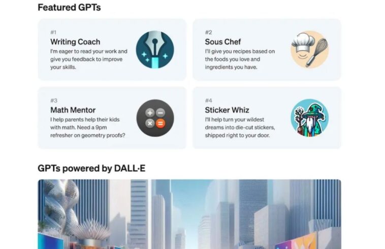 ChatGPT ouvre également un store : comment acheter et vendre des chatbots personnalisés 1 Ora ChatGPT apre anche un negozio: come comprare e vendere chatbot personalizzati