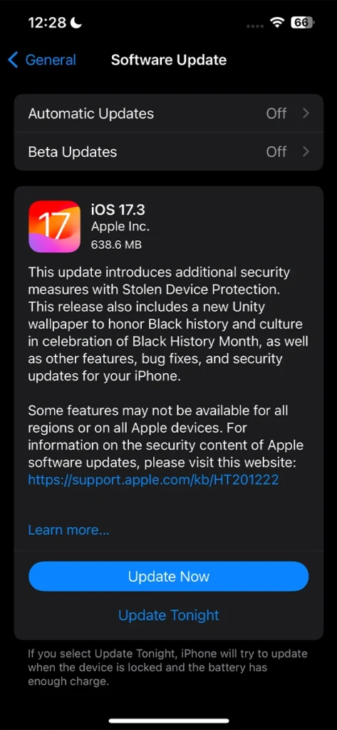 Apple publie iOS 17.3 au public 2 iOS 17.3 Update