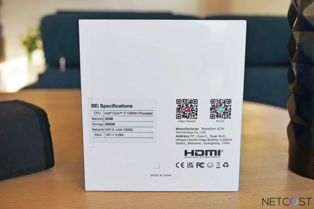 Beelink SEi12 en TEST: Le Mini PC bien conçu, équipé d'un Core i7-12650H et 32Go DDR4 4 Beelink Sei 12 Mini Pc Review Test Intel I7 12650h Netcost (1)
