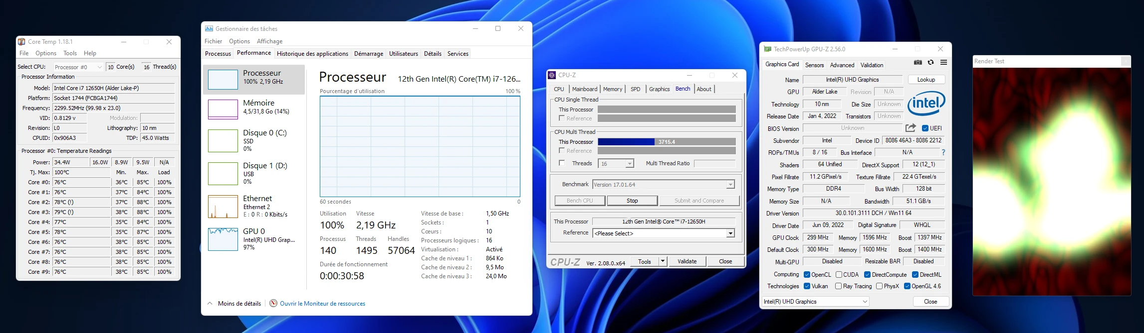 Beelink SEi12 en TEST: Le Mini PC bien conçu, équipé d'un Core i7-12650H et 32Go DDR4 57 Beelink Sei 12 Mini Pc Review Test Intel I7 12650h Netcost Bench Consommation Temperature