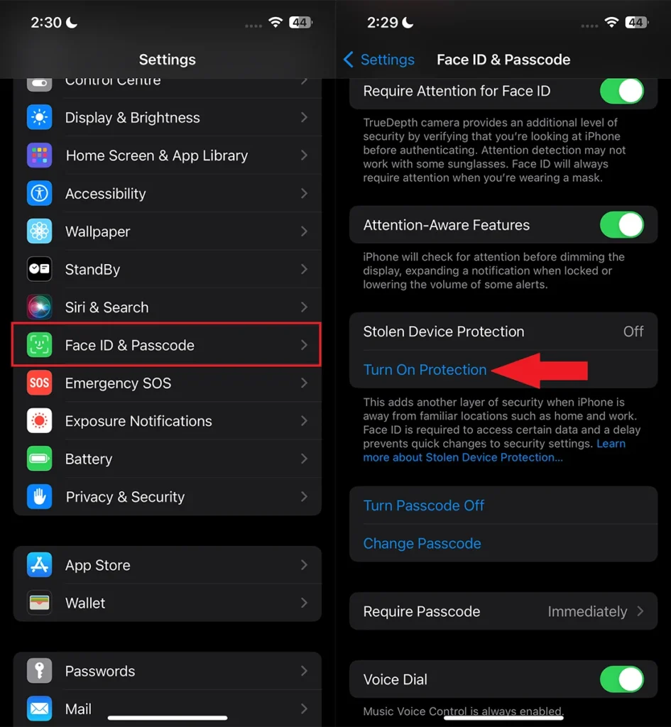 Comment activer la protection des appareils volés sur iPhone 2 Comment activer la protection contre les appareils volés sur iPhone