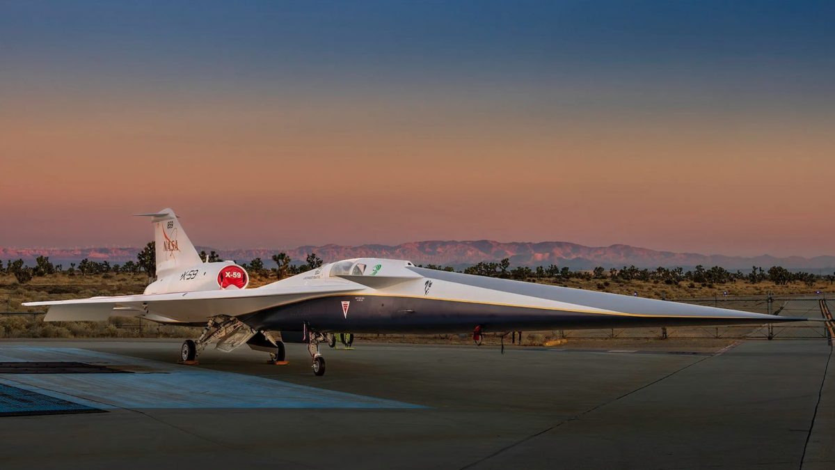 La Nasa a dévoilé X-59, un avion capable de franchir le mur du son sans faire de bruit 2 La Nasa a devoile X 59 un avion capable de franchir
