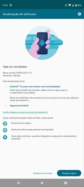 Motorola lance sa campagne de déploiement Android 14 avec Moto G53 2 Moto G53 Android 14 update