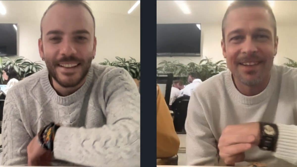 Nous avons fait un appel vidéo avec Brad Pitt mais il ne le sait toujours pas 2 Nous avons fait un appel video avec Brad Pitt mais