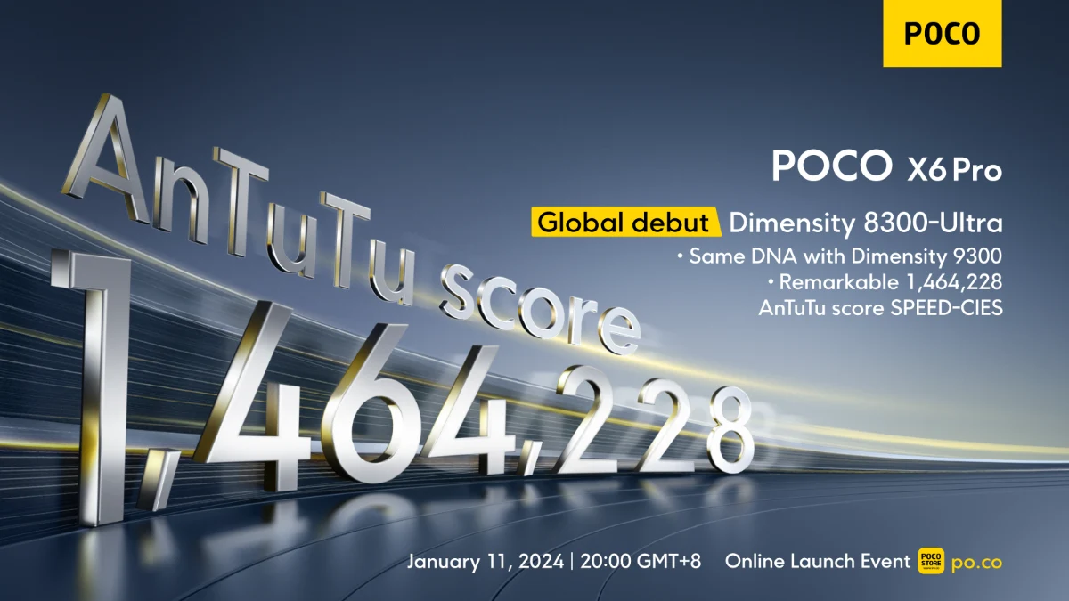 Nouveau smartphone POCO X6 Pro : une puce haut de gamme dans un téléphone milieu de gamme, POCO change la donne 2 Smartphone Poco X6 Global Debut Antutu Score