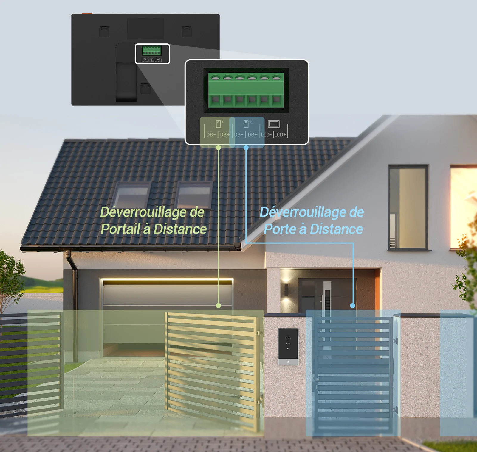 Visiophone/Interphone intelligent EZVIZ CP7: L’accès à votre maison à distance et sécurisé 9 Visiophoneinterphone Intelligent Ezviz Cp7 (10)