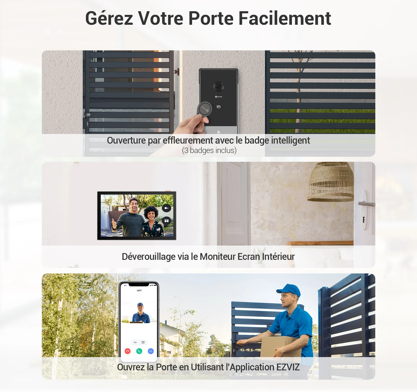 Visiophone/Interphone intelligent EZVIZ CP7: L’accès à votre maison à distance et sécurisé 4 Visiophoneinterphone Intelligent Ezviz Cp7 (13)