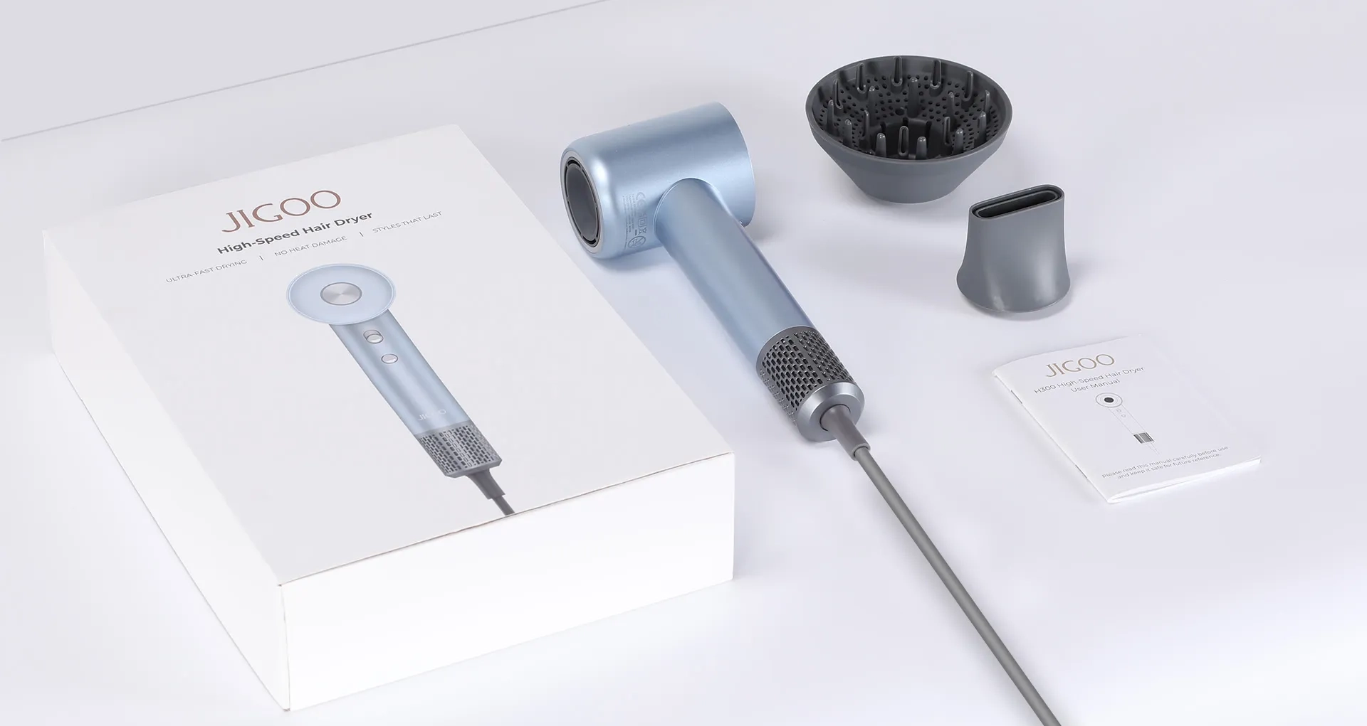 Sèche-Cheveux JIGOO H300: Concentré de technologies et Meilleur Cadeau Nouvel An et Saint-Valentin 7 Jigoo H300 Sèche Cheveux Box
