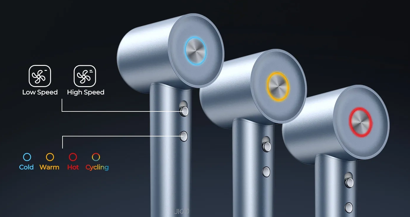 Sèche-Cheveux JIGOO H300: Concentré de technologies et Meilleur Cadeau Nouvel An et Saint-Valentin 5 Jigoo H300 Speed Modes