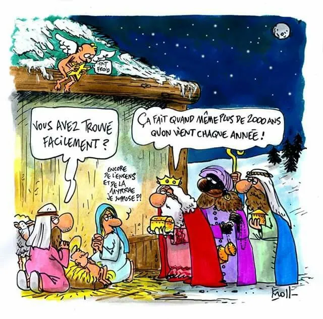 Joyeuse Épiphanie 2025 : images et gifs amusants à partager pour célébrer la Befana 15 Joyeuse Epiphanie Drole Humour Roi Mage Jesus
