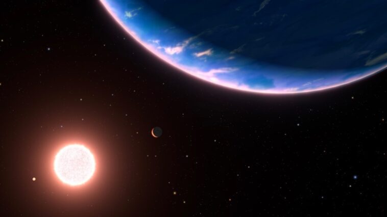 Hubble a trouvé de la vapeur d'eau dans l'atmosphère d'une petite exoplanète 1 Ilustração exoplaneta GJ 9827d