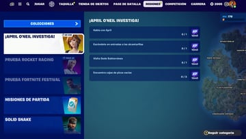 fortnite evento tortugas ninja misiones april o'neil