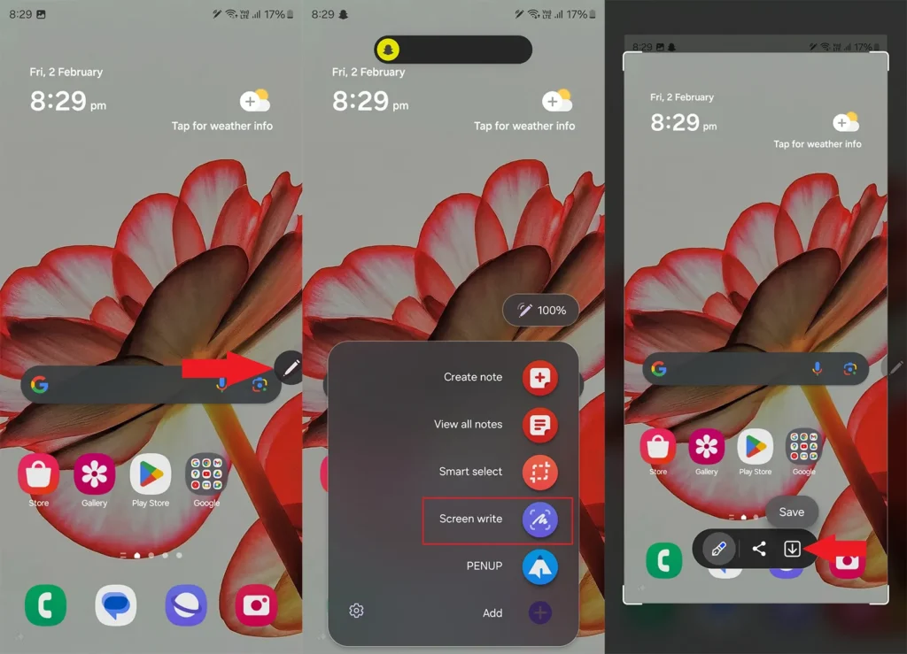 Comment prendre une capture d'écran sur Samsung Galaxy S24 (Ultra
