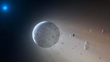 James Webb découvre deux mondes extraterrestres autour des corps de leurs étoiles mortes 20 Ilustração de estrelas mortas com planetas ainda na sua órbita