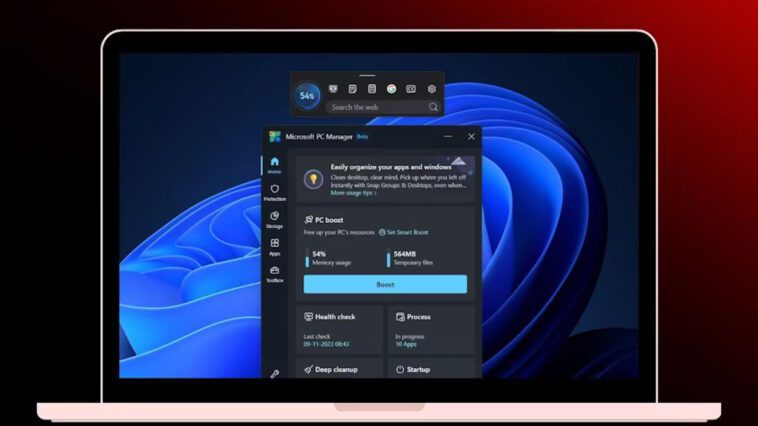 Microsoft apporte une proposition unique à son store d'applications pour gérer Windows 11 1 Windows 11 Microsoft PC Manager app