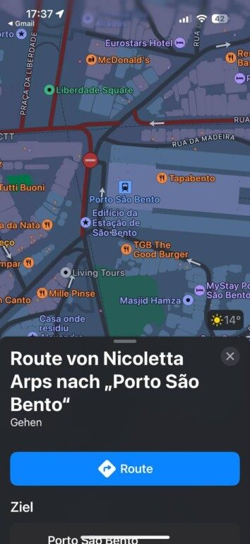 Applications d'urgence : rentrer en toute sécurité grâce au smartphone 3 Suivi de localisation avec Apple Maps
