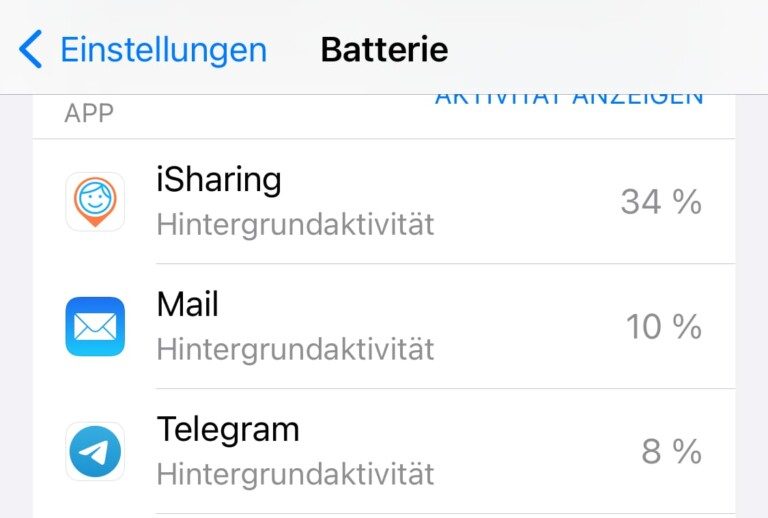 Applications d'urgence : rentrer en toute sécurité grâce au smartphone 7 Consommation de batterie des applications d'accompagnement sur le chemin du retour