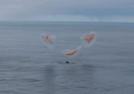 Amerrissage dans l'Atlantique pour Villadei et les astronautes de la mission Ax-3 : la vidéo du splashdown 62 Ammaraggio nell’Atlantico per Villadei e gli astronauti della missione Ax-3: il video dello splashdown