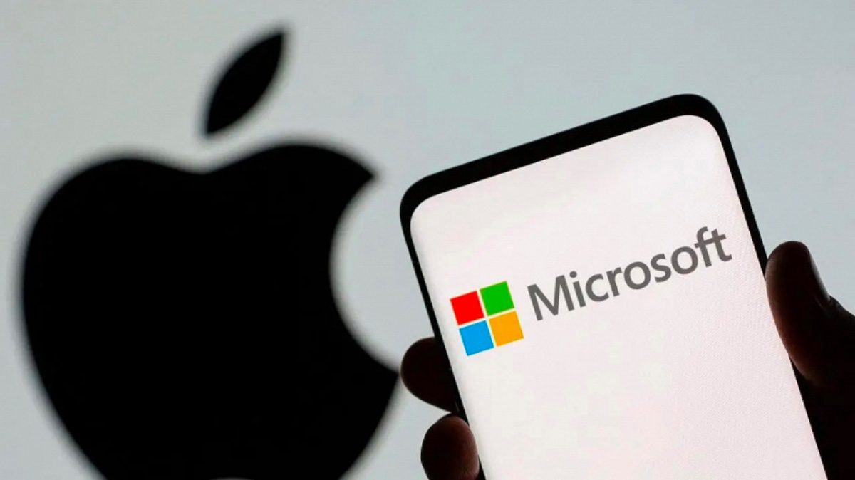 Bourse : Microsoft atteint 3,12 milliards de dollars et vaut désormais plus qu'Apple 90 Imagem ilustração da maior valorização da Microsoft face à Apple