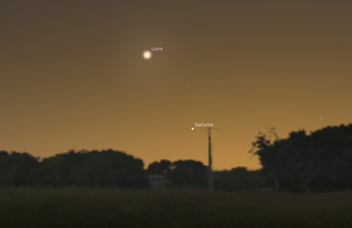 Aujourd'hui, dimanche 11 février 2024, Saturne fait équipe avec la Lune : à quelle heure les voir et comment les reconnaître 73 Oggi, domenica 11 febbraio 2024, Saturno duetta con la Luna: a che ora vederli e come riconoscerli