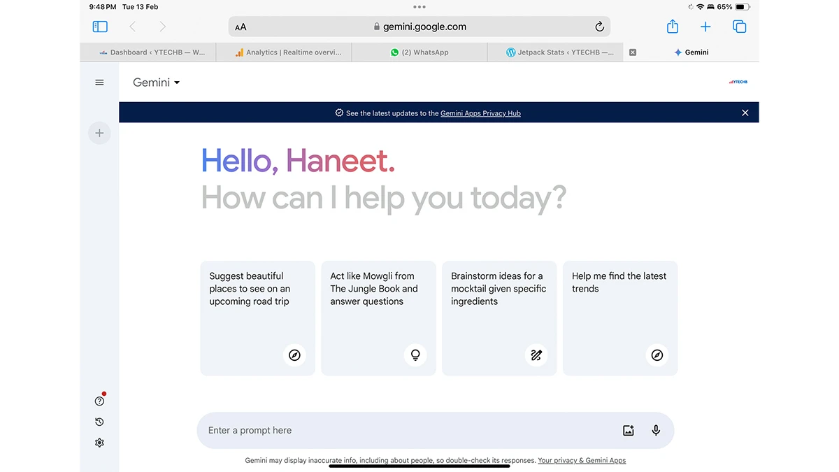 Comment utiliser Google Gemini sur iPhone et iPad 5 Comment utiliser Google Gemini sur iPhone et iPad