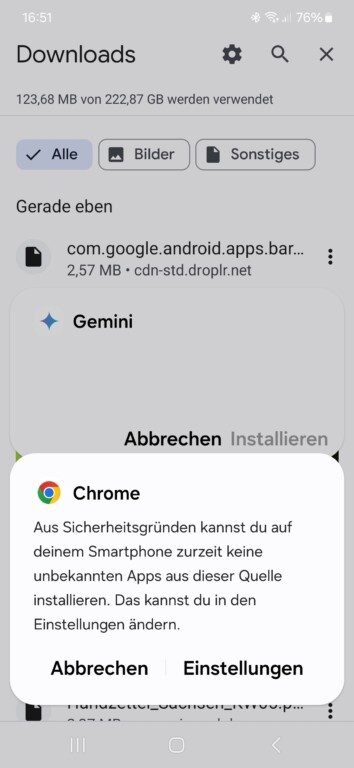 Google Gemini: Comment installer le successeur de l'Assistant 3 Accédez aux paramètres.