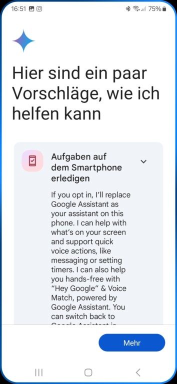 Google Gemini: Comment installer le successeur de l'Assistant 8 Acceptez les conditions d'utilisation. Ici, il devient clair : Gemini veut remplacer Assistant.