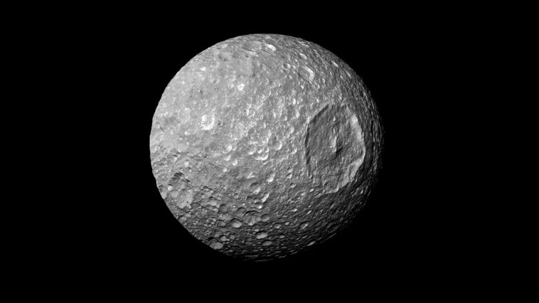 Un océan d'eau au cœur de la lune Mimas de Saturne : égal à la "Mort Noire" de Star Wars 1 Un oceano d’acqua nel cuore della luna Mimas di Saturno: è uguale alla “Morte Nera” di Star Wars