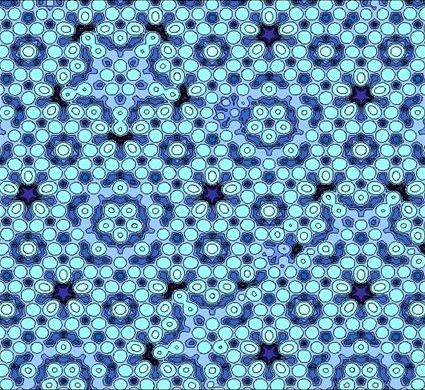 Qu'est-ce que sont les quasicristaux découverts dans une micrométéorite et pourquoi sont-ils un matériau "impossible" 3 La distribution atomique d'un quasicristal. Crédit : J.W. Evans