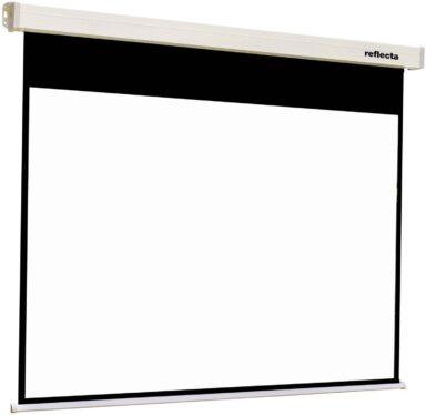 Projecteur sur papier peint? Pourquoi un écran est meilleur 10 Un écran de projection pour montage au plafond