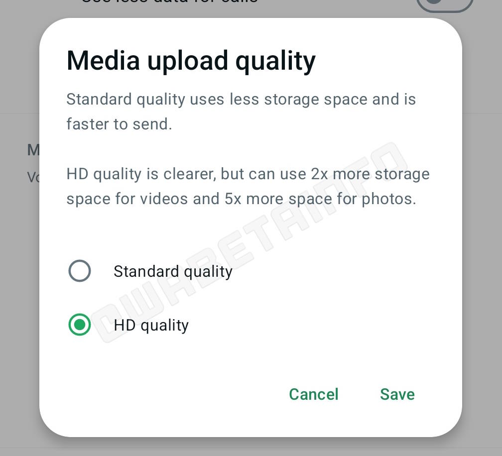 WhatsApp : vous pourrez bientôt définir la qualité maximale des images et vidéos envoyées 3 Images WhatsApp vidéos qualité HD