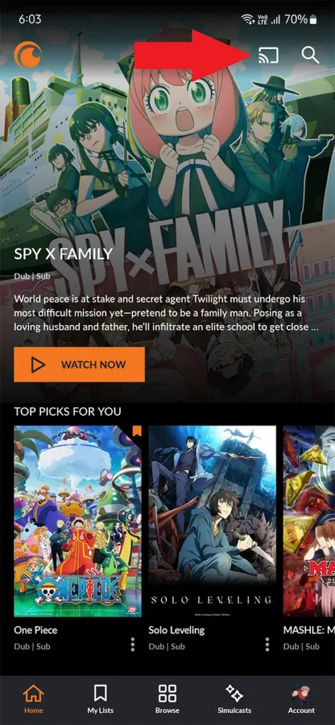 Comment regarder Crunchyroll sur une télé LG (5 façons) 6 How to Watch Crunchyroll on LG TV