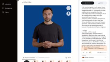 Création de vidéos gratuites avec l'IA : 7 outils formidables 7 D ID Videos generieren