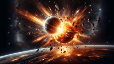Científicos capturan el momento exacto en el que dos planetas colisionan y crean uno nuevo