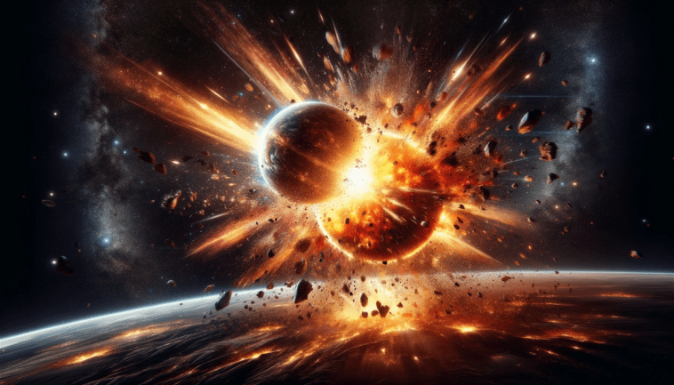 Des scientifiques capturent le moment exact où deux planètes entrent en collision et en créent une nouvelle 1 Científicos capturan el momento exacto en el que dos planetas colisionan y crean uno nuevo