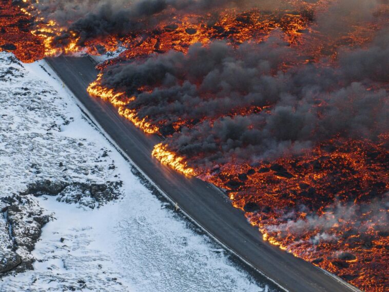 Éruption en Islande, le magma sous la ville de Grindavik s'est déplacé à une vitesse effrayante 1 Eruzione in Islanda, il magma sotto la città di Grindavik si è mosso a una velocità spaventosa