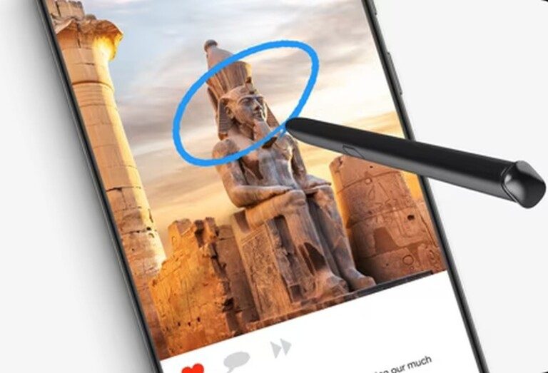Google Circle to Search: Comment ça marche et quelles sont vos alternatives 2 Sur le S24 Ultra, Circle to Search prend également en charge le S Pen. (Photo : Samsung)
