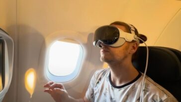 La compagnie aérienne de luxe Beond proposera Apple Vision Pro sur ses vols 9 Illustration de l'utilisation d'Apple Vision Pro sur les vols Beond Airlines