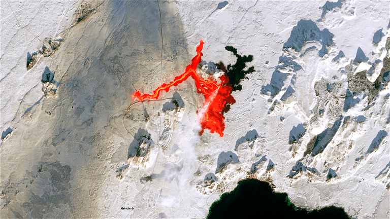 La lave d'Islande observable depuis l'espace : les experts évoquent le début d'une possible ère volcanique 2 La lave d'Islande est visible depuis l'espace: des experts annoncent le début d'une possible ère volcanique